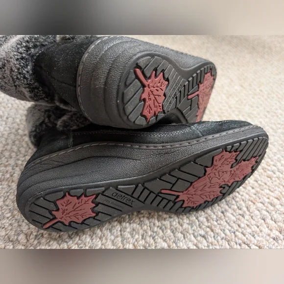 Women's Aetrex Fiona Lace Up Fur Boots Size 7.5-8 - Picture 2 of 5